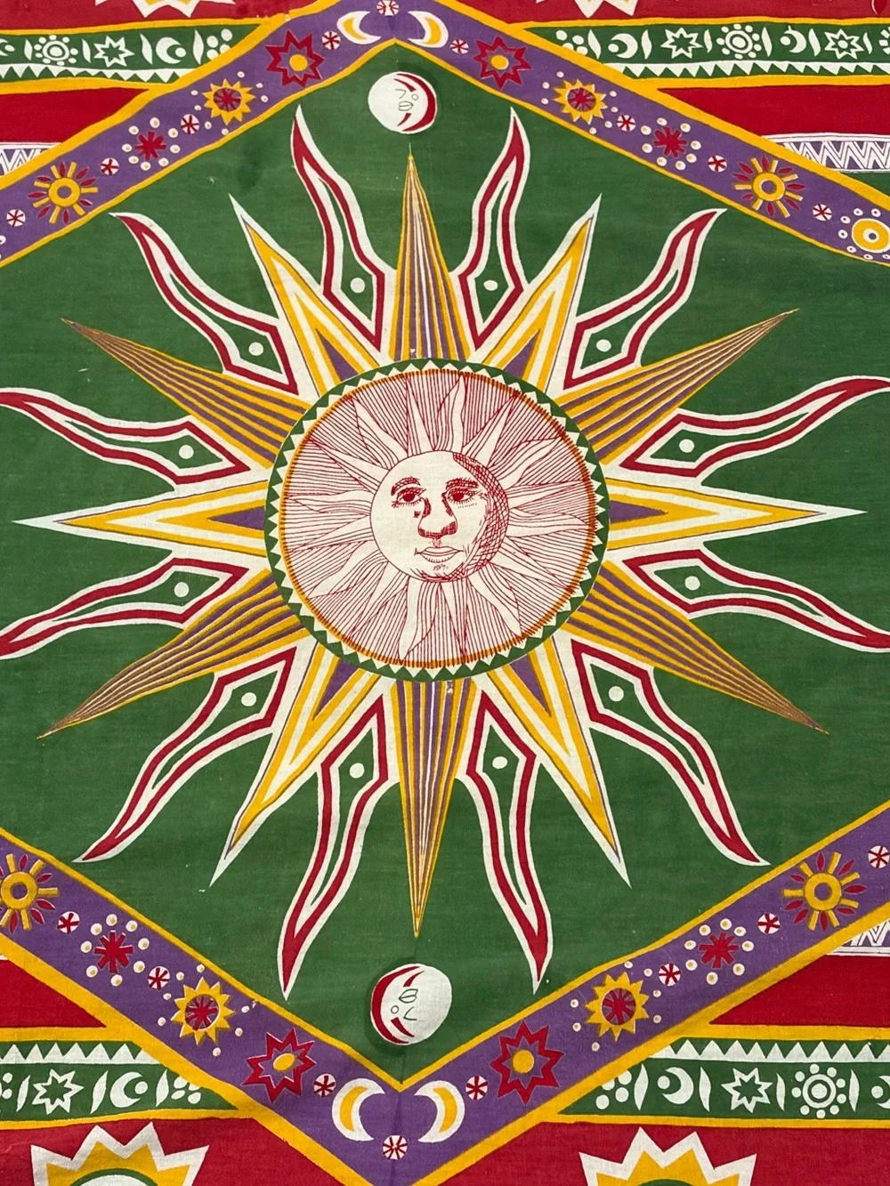 100% Cotton Celestial Sun Tapestry